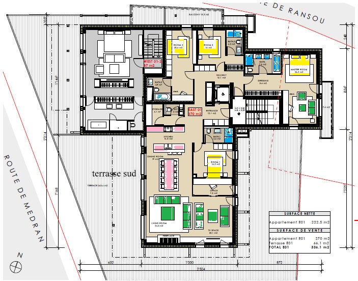 Rosalp E1 layout