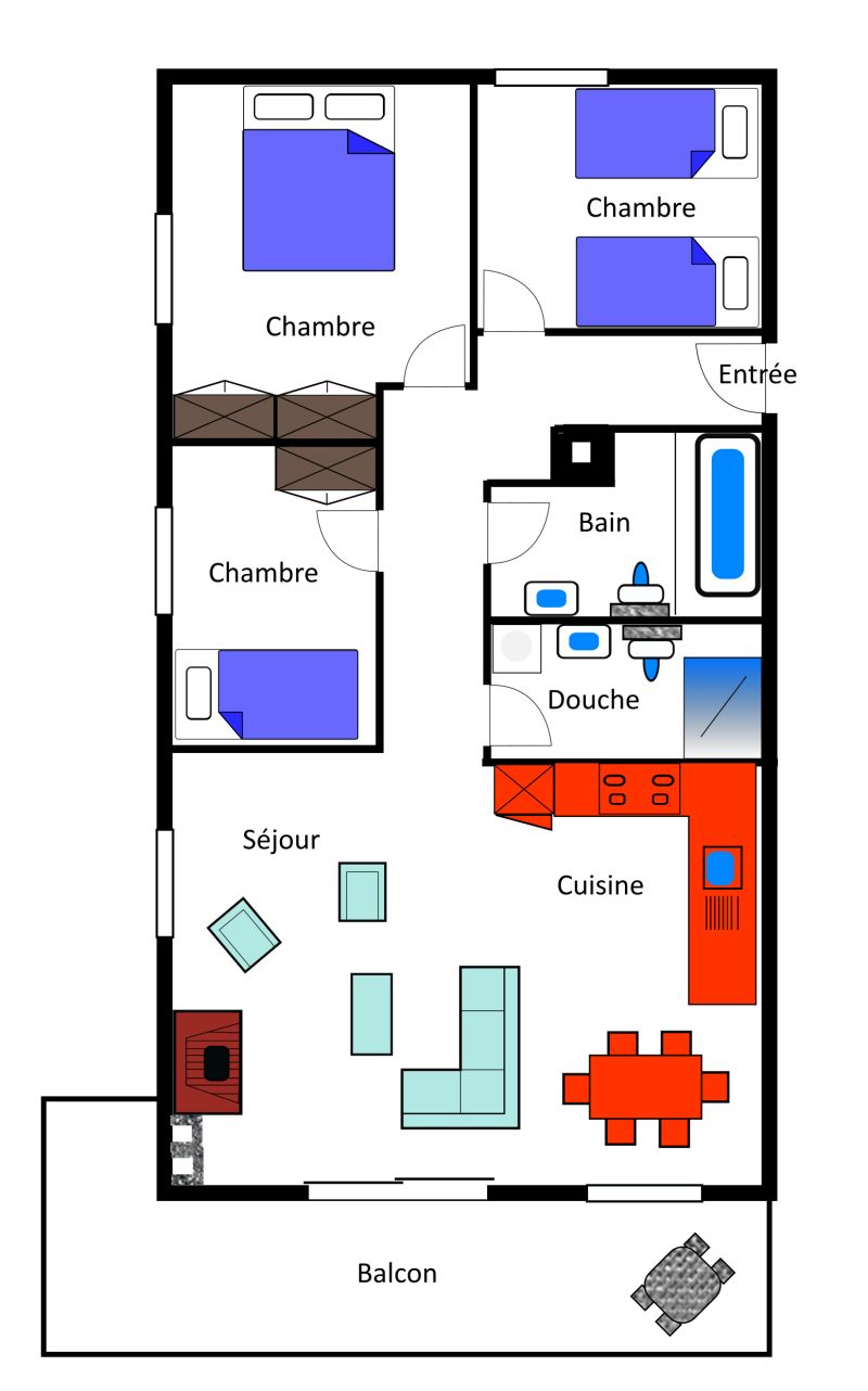 Gite 9 layout